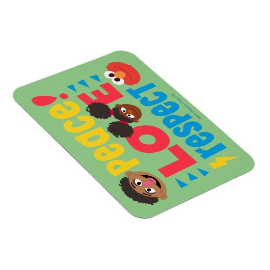 平和への愛の尊重 マグネット (右側)