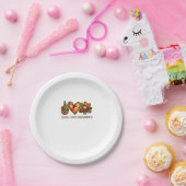 平和への愛の感謝の贈り物ゴブルの七面鳥の感謝祭 ペーパープレート (パーティー)