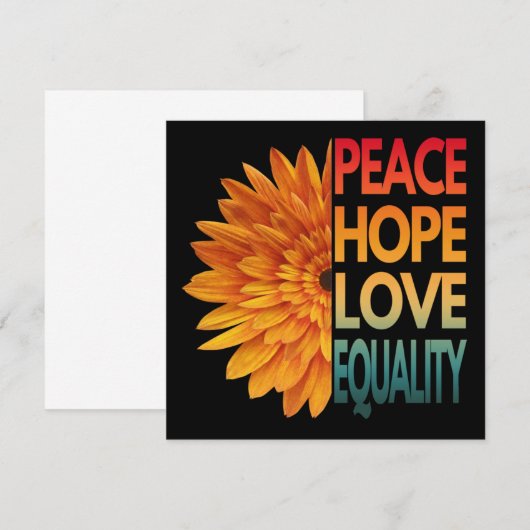 平和への愛は平等を願う (正面/裏面)