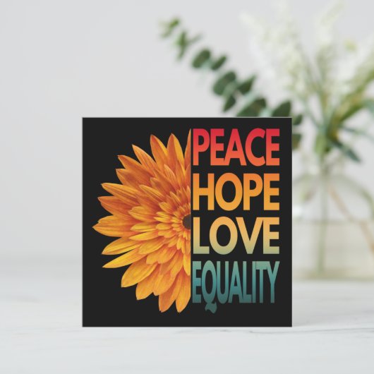 平和への愛は平等を願う (スタンド正面)