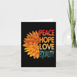 平和への愛は平等を願う 招待状