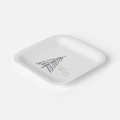 平和への愛を願う。クリスマスホリデー紙プレート ペーパープレート (傾斜あり)