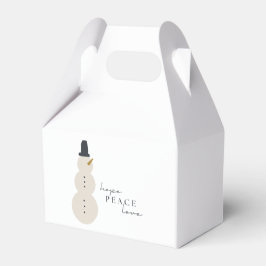 平和への愛を願う。クリスマス雪だるまのお気に入り フェイバーボックス