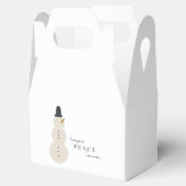 平和への愛を願う。クリスマス雪だるまのお気に入り フェイバーボックス (オープン)