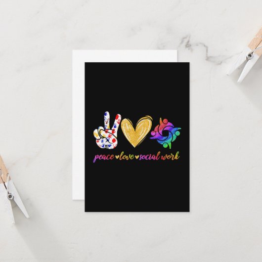 平和への愛 カード (正面/裏面インサイチュ)