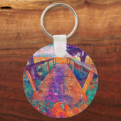 平和への架け橋と人工知能の開発絵画物 キーホルダー (正面)