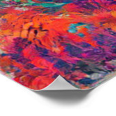 平和への架け橋と人工知能の開発絵画物 ポスター (角)