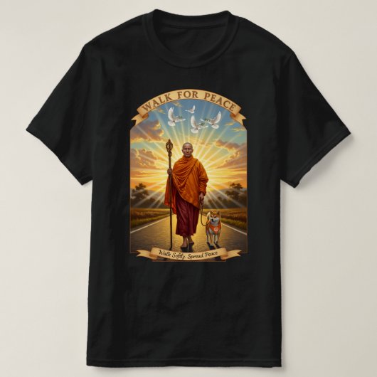 平和への歩み Tシャツ (デザイン正面)
