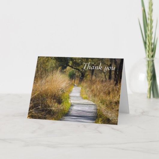 平和への道を、ありがとう カード (正面)