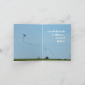 平和もしな凧世界の平和を願飛んでいるう一つ カード (内部)