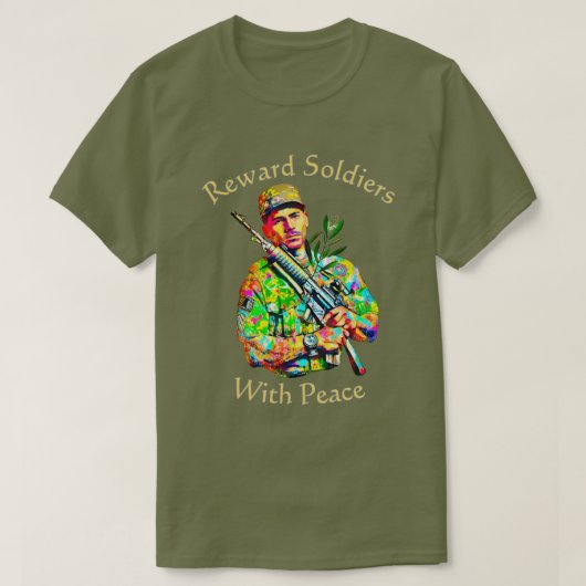 平和を兵士に贈ろう 01 Tシャツ (デザイン正面)