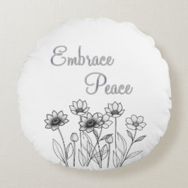 平和を受け入れる ラウンドクッション