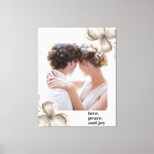 平和を愛する キャンバスプリント (正面)