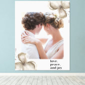 平和を愛する キャンバスプリント (インサイチュ (ウッドフロア))