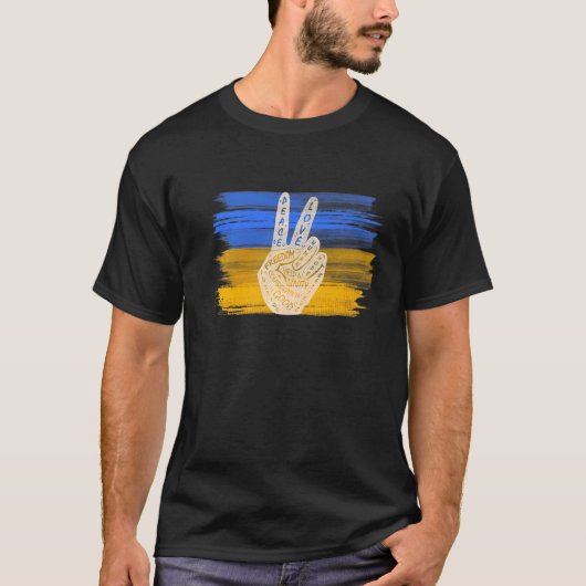 平和を戦争ではなく平和の手札を作る31 Tシャツ (正面)