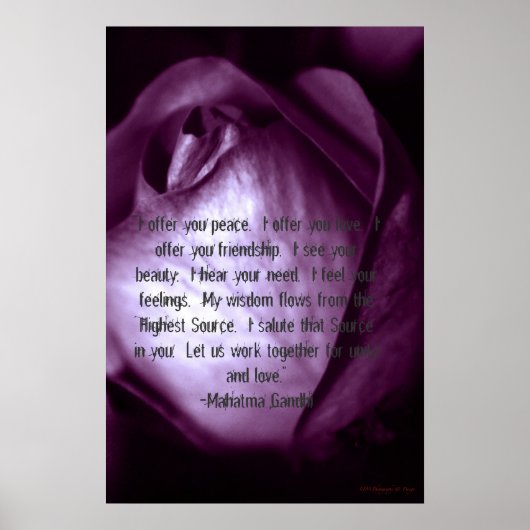 「平和を提供する….....」 ポスター (正面)