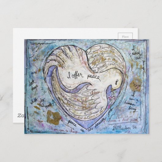 平和を提供する ポストカード (正面/裏面)