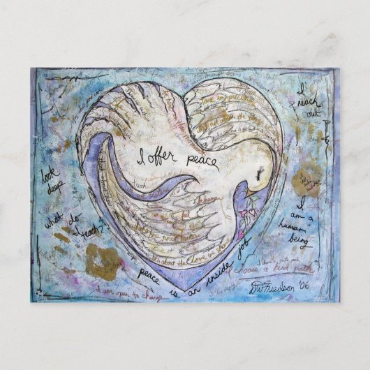 平和を提供する ポストカード (正面)