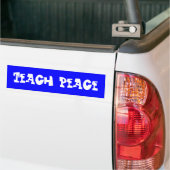 平和を教えて下さい バンパーステッカー (トラック上)