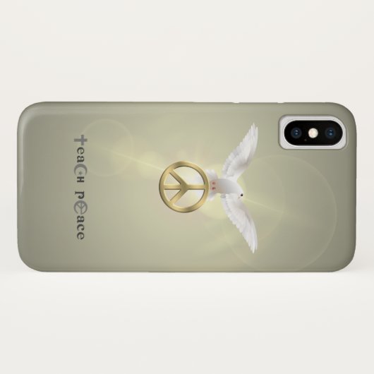 平和を教える| Case-Mate iPhoneケース (裏面(横))