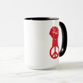 平和を求めて戦う マグカップ (正面右)