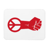 平和を求めて戦う マグネット (横)