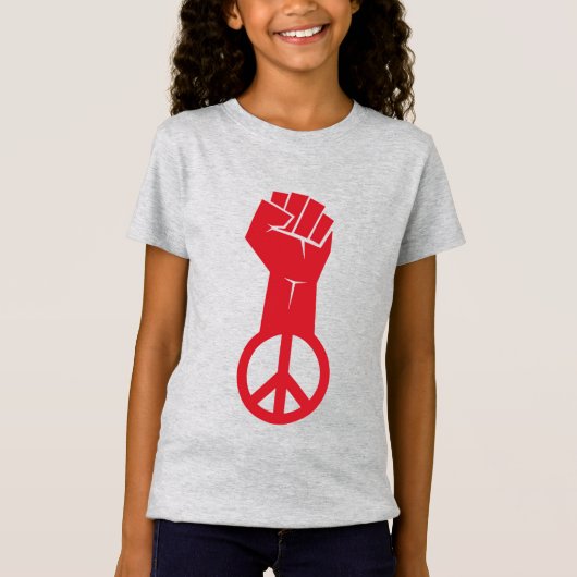 平和を求めて戦う Tシャツ (正面)
