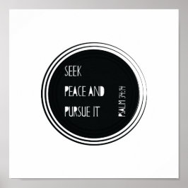 平和を求めて追求する ポスター