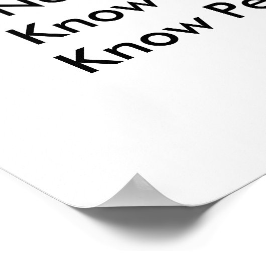 平和を知れ！ ポスター (角)