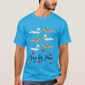 平和を祈るペリカン: Tシャツ (正面)