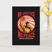 平和を認めない カード (黄色い花)