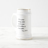 平和を追求する ビールジョッキ (正面左)