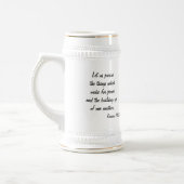 平和を追求する ビールジョッキ (左)