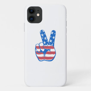 平和アメリカ国旗 iPhone 11 ケース