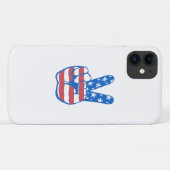 平和アメリカ国旗 Case-Mate iPhoneケース (裏面(横))