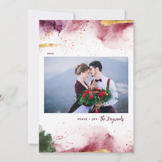 平和アートと喜びの写真 シーズンカード (正面)