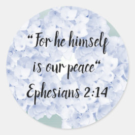 平和イエスは私たちの平和ラウンドステッカーである ラウンドシール