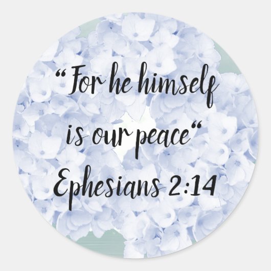 平和イエスは私たちの平和ラウンドステッカーである ラウンドシール (正面)