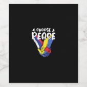 平和ウクライナの自由の基盤を国際的選ぶ ワインラベル (シングルラベル)