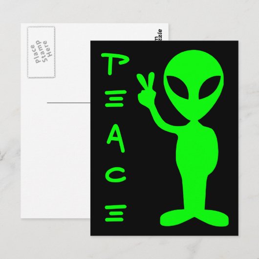 平和エイリアン ポストカード (正面/裏面)