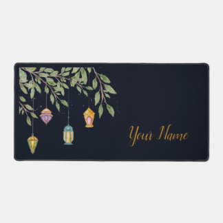 平和エレガントな飾葉りのと提灯 デスクマット