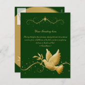 平和エレガントを守る「クリスマス休暇」 シーズンポストカード (正面/裏面)