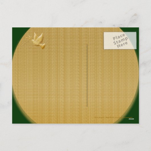 平和エレガントを守る「クリスマス休暇」 シーズンポストカード (裏面)