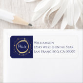 平和エレガントモダン金ゴールド星ラベル ラベル (インサイチュ)