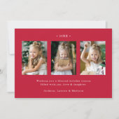 平和エレガント対地球スクリプト赤4写真 シーズンカード (裏面)