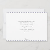 平和エレガント希望の信仰応援クリスマスフォト シーズンカード (裏面)