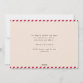 平和エレガント希望の信仰応援クリスマスフォト シーズンカード (裏面)