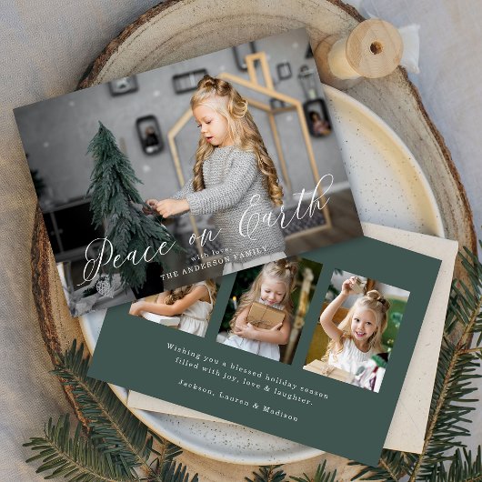 平和エレガントon EarthスクリプトDark Sage 4 Photo シーズンカード