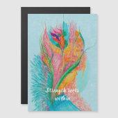 平和エンジェルアートと薄い磁気カード マグネット招待状 (正面/裏面)