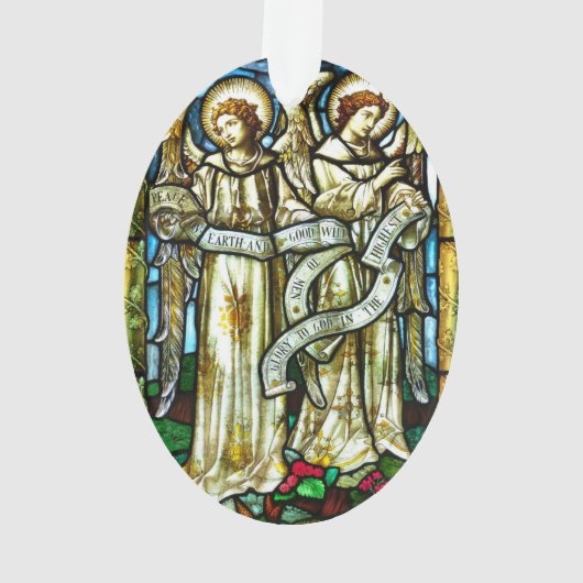 平和オンアース・エンジェルスのクリスマスオーナメント オーナメント (裏面)